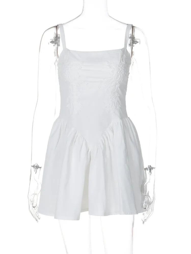 Sexy Backless Lace-Up Mini Dress for Women - A-Line Spaghetti Strap Sleeveless Club Party Dress | Elegant Evening Wear for Date Night, Cocktail Parties & Special Occasions