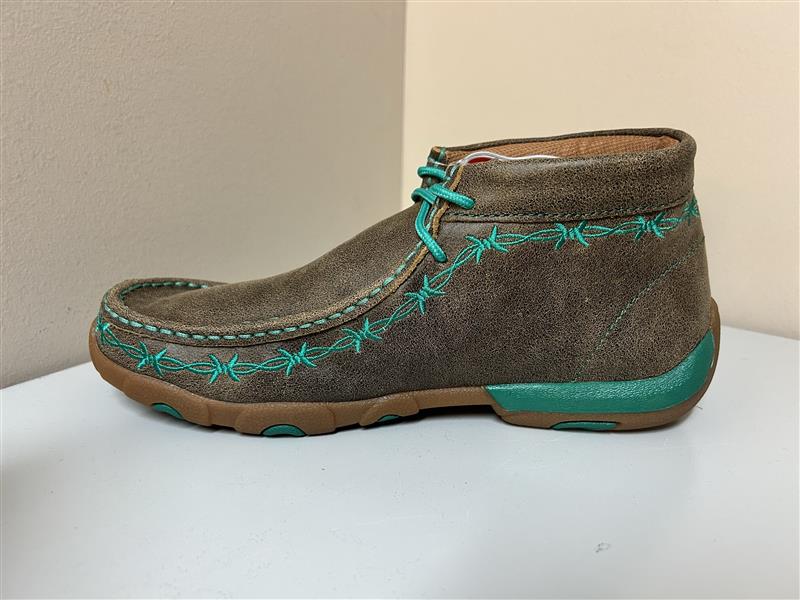 Turquoise Barbed Wire Cowgirl Boots for Women - Stylish Western Boots for Rodeo, Country Dance & Outdoor Adventures