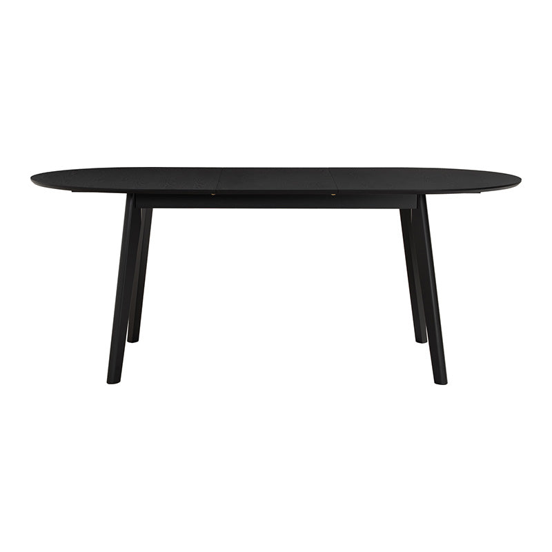 Extendable Dining Table 150-195cm - Black | Werner Expandable Kitchen Table for Small Spaces | Perfect for Family Dinners & Entertaining Guests