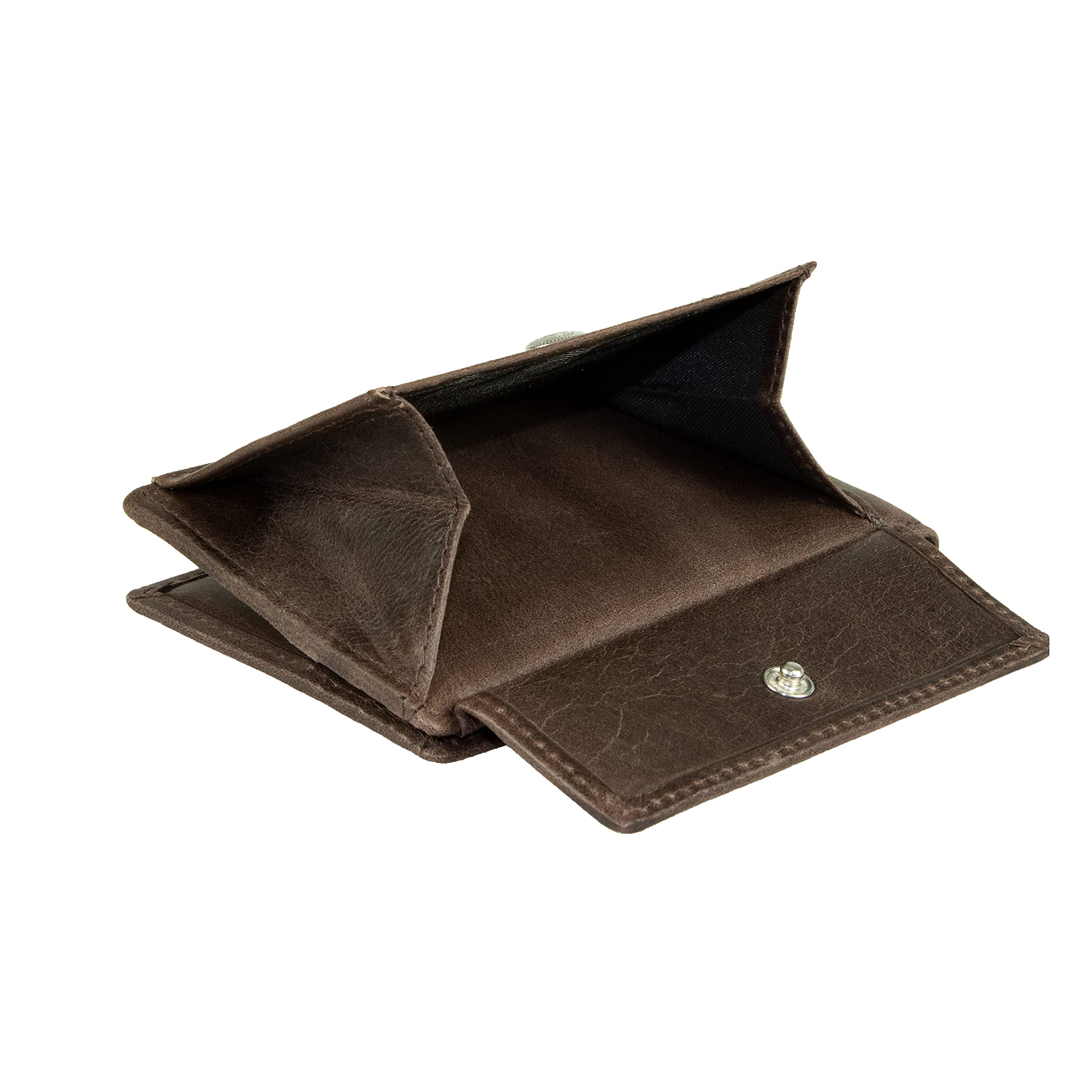 Bugatti Volo Genuine Leather Men's Slim Wallet - Small Brown RFID Blocking Bifold for Everyday Carry & Travel
