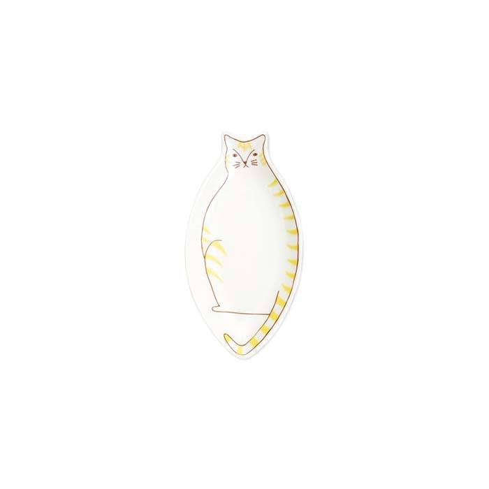 Harekutani Porcelain Cat Small Plate - Elegant Japanese Ceramic Dish for Desserts, Snacks & Home Decor | Perfect for Tea Parties, Gifts & Table Setting