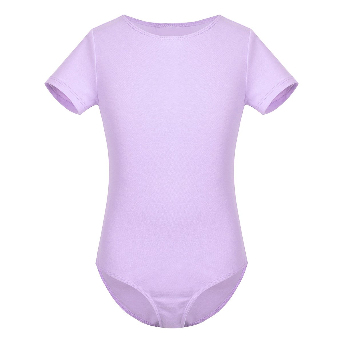 Girls Ballet Leotard with Chiffon Tutu Skirt - Classic Dancewear for Kids, Short Sleeve Athletic Leotard - Perfect for Ballet Class, Recitals & Dance Performances