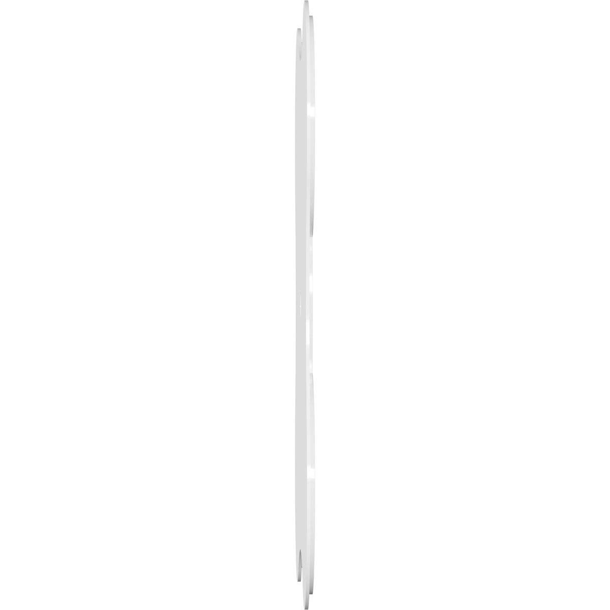 Ekena Millwork CMP40LA-03000 Luna Architectural Grade PVC Ceiling Medallion 40 Inch - White Contemporary Urethane Ceiling Decor for Dining Room, Living Room, Bedroom, and Foyer