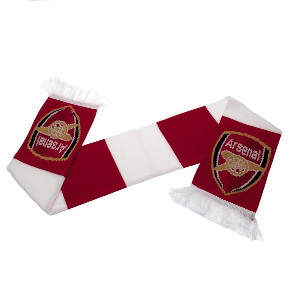 Arsenal FC Wool Bar Scarf - Official Football Team Fan Gift for Men & Women - Perfect for Match Days, Pub Nights & Cold Weather