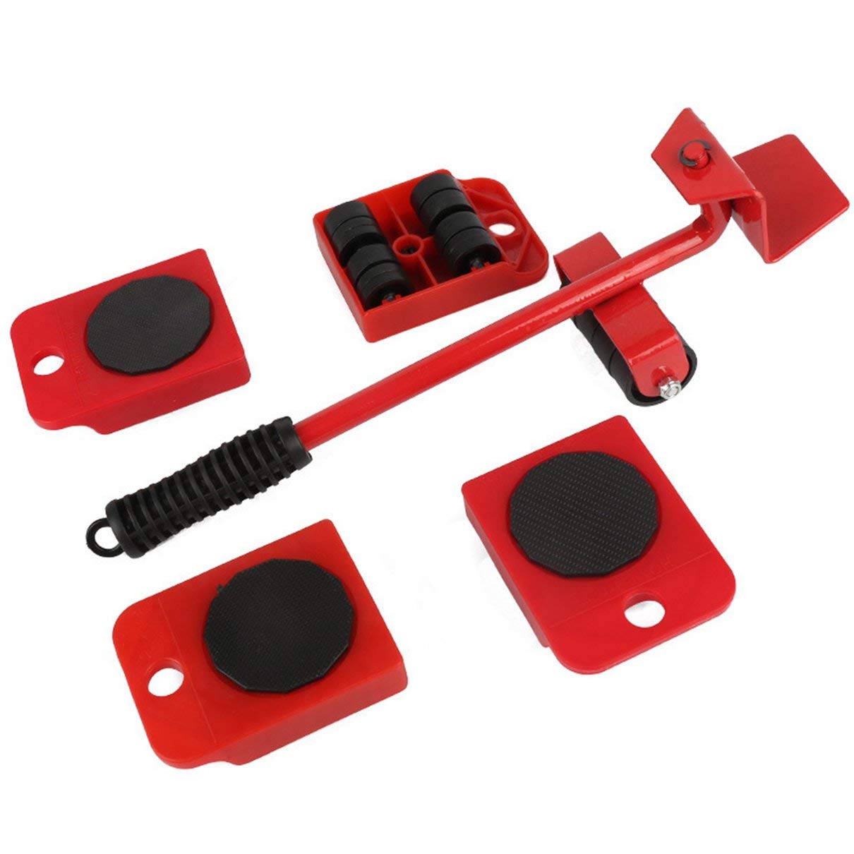 5-Piece Heavy Duty Furniture Mover Set - Sliding & Lifting Tool for Sofa, Refrigerator, Washing Machine - Home Moving & Appliance Installation Hardware