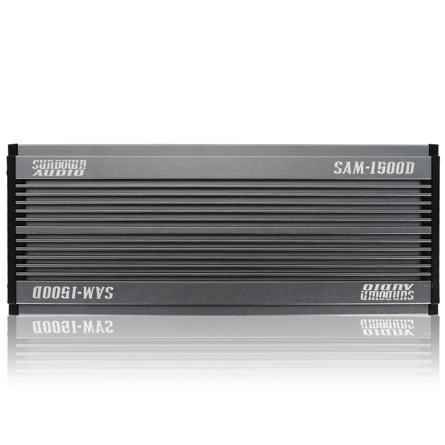 SUNDOWN AUDIO SAM 1500D v.2 1500W Mono Car Amplifier - High Power Bass Boost for Car Audio, Truck, Boat & Powersports Sound Systems