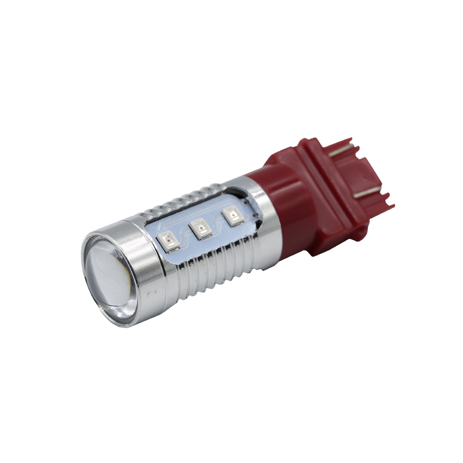 Syneticusa 3157 Red LED Stop Brake Light Bulbs - 12-LED Strobe Flash Warning Bulb for Enhanced Rear Safety | Perfect for Cars, Trucks, SUVs & Motorcycles