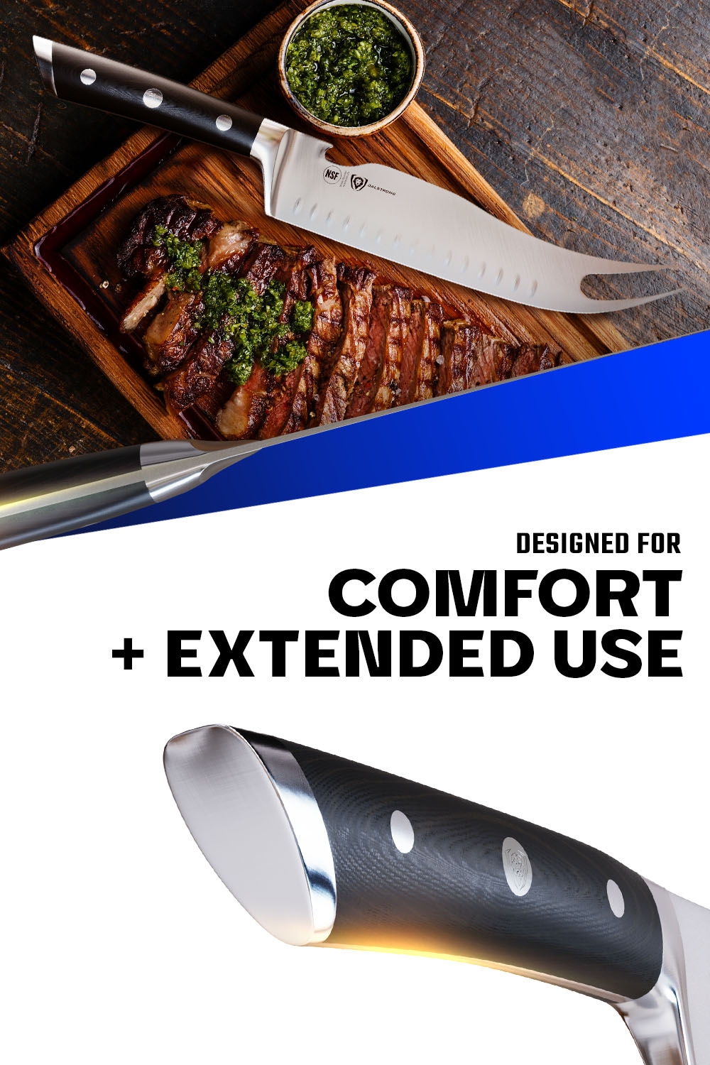 Dalstrong Gladiator Series BBQ Pitmaster Meat Knife 8