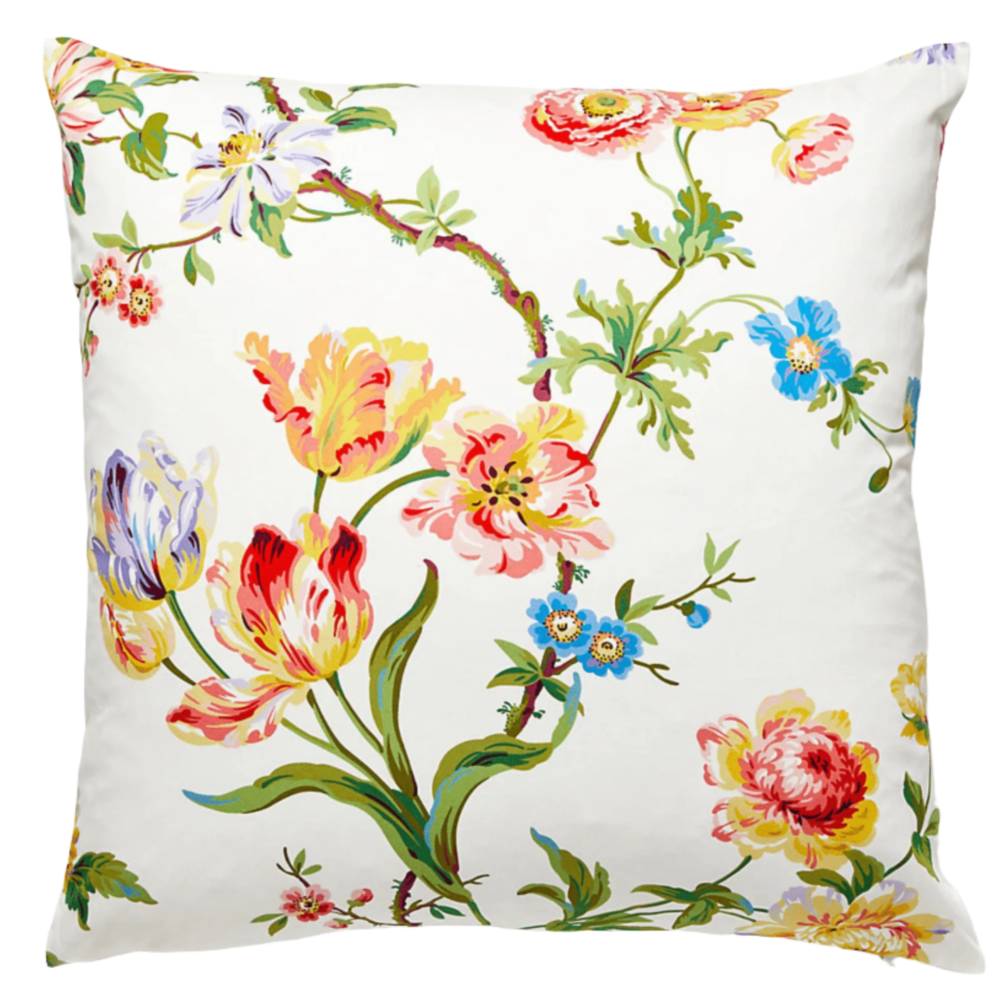 Botanical Garden Pillow - Floral Printed Decorative Throw Pillow for Sofa, Bed & Home Decor - Perfect for Living Room, Bedroom & Outdoor Use