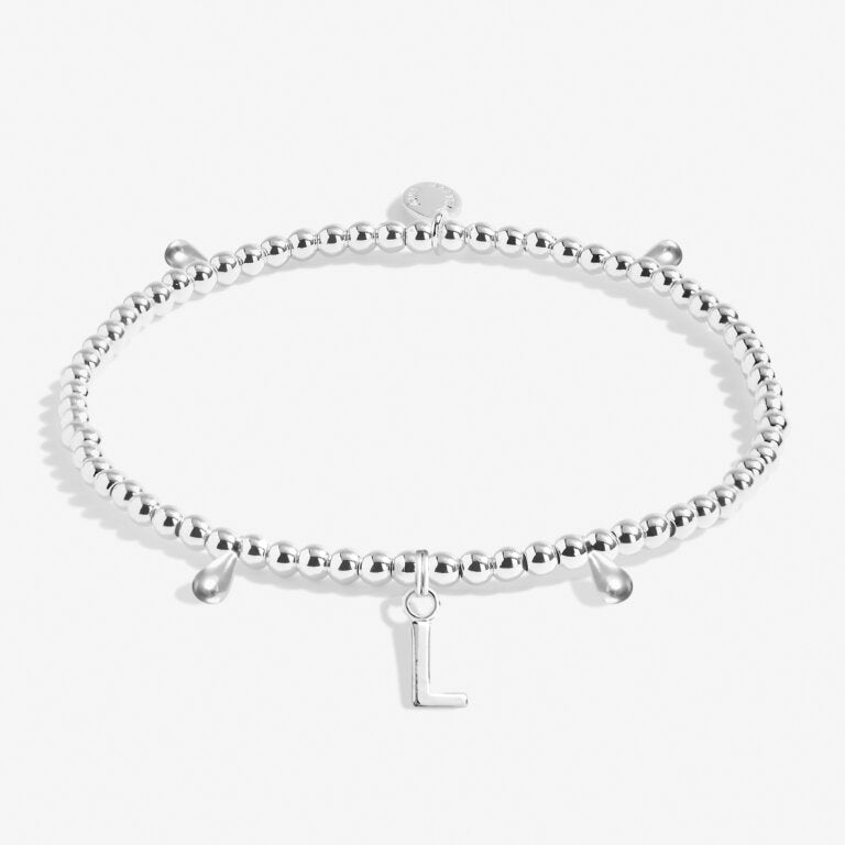 Joma Jewellery Alphabet 'L' Bracelet - Elegant Initial Charm Bracelet for Women, Perfect for Gifts, Daily Wear & Special Occasions