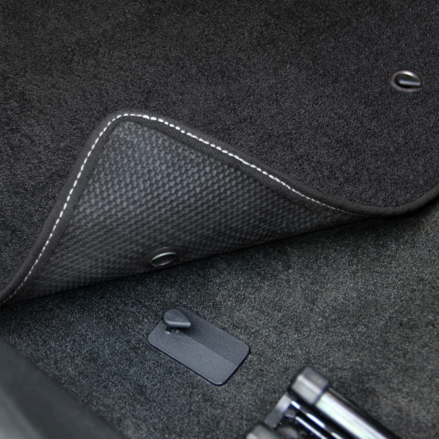 Premium Custom-Fit Carpeted Floor Mats for Dodge Challenger RWD 2015-2023 - Luxury Car Floor Liners (4-Piece Set, Charcoal) - Perfect for All-Weather Protection & Enhanced Interior Style