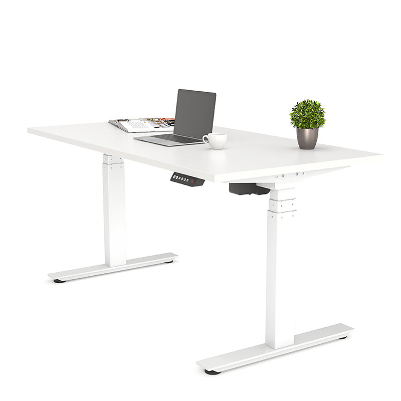 AGILE PRO Electric Height Adjustable Standing Desk - Dual Motor 2 Column Sit to Stand Desk for Home & Office - Perfect for Ergonomics & Workspace Productivity