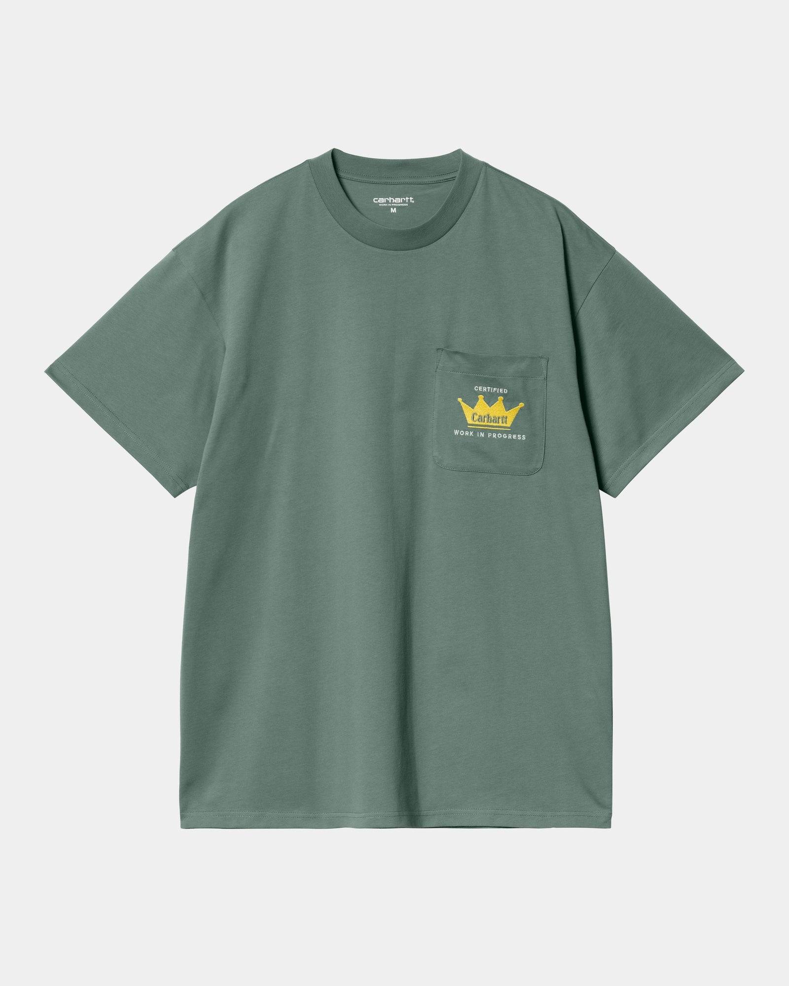 Premium Crown Pocket T-Shirt for Men | Silver Pine Color | Casual & Streetwear Style | Perfect for Everyday Wear, Outings & Layering