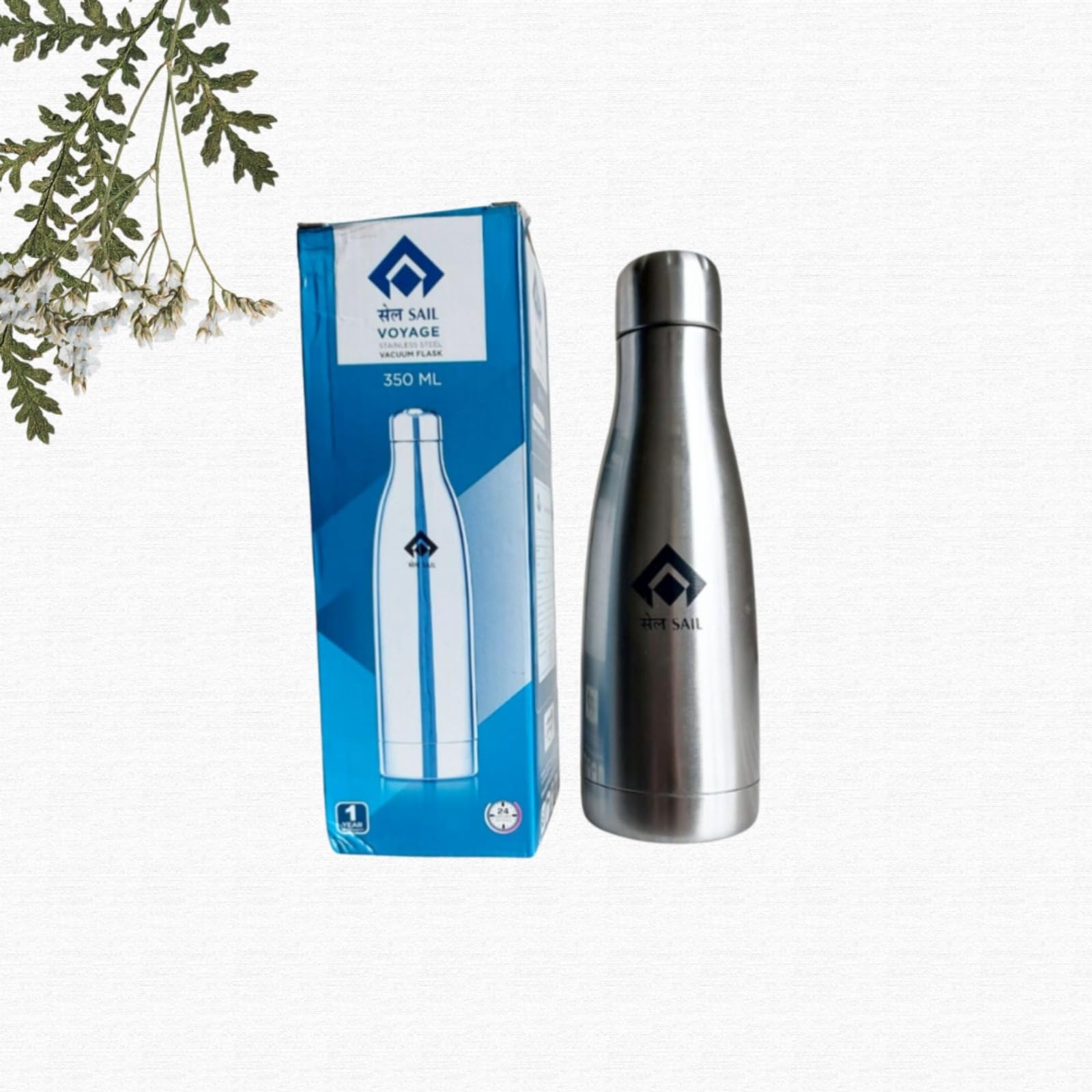 Steel Vacuum Flask Set - 350ml for Travel & Outdoors