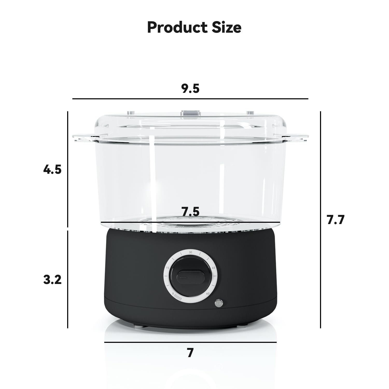 Fast Heating Towel Warmer for Spa & Salon - Portable Mini Facial Steamer Holds 8 Wet Towels - Perfect for Bathroom, Massage & Skincare (Black, Small)