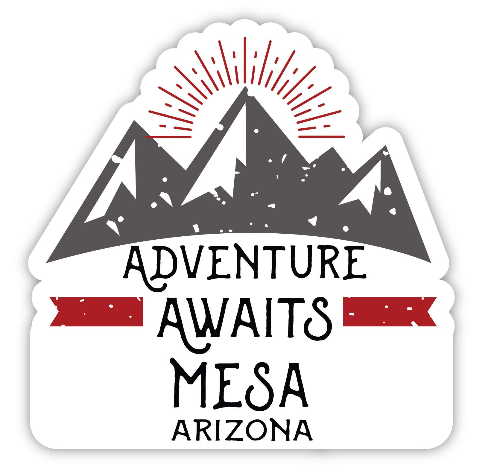 Arizona Souvenir Fridge Magnet - 4-Inch Mesa Adventure Awaits Design for Travel Lovers & Refrigerator Decoration