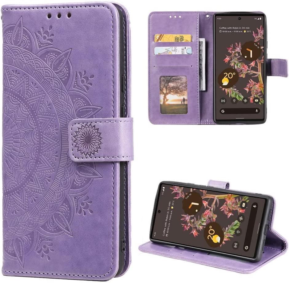 Premium Mandala Design Phone Case for Google Pixel 6 - Slim Protective Cover with Anti-Slip Grip - Perfect for Daily Use, Travel & Outdoor Activities