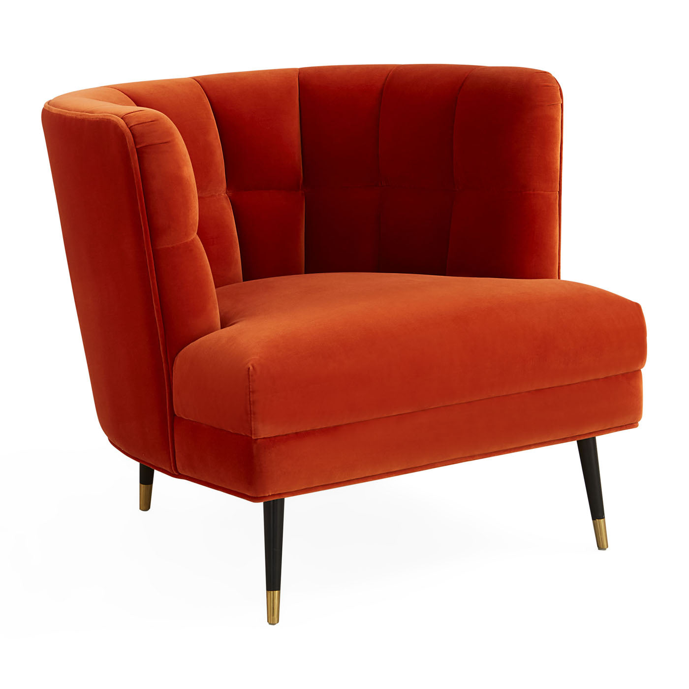 Draper Club Chair - Modern Upholstered Lounge Chair for Living Room, Office & Reading Nook - Comfortable Fabric Armchair with Sturdy Wooden Legs