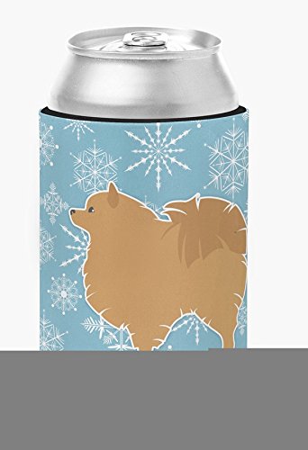 Winter Snowflake Pomeranian Can & Bottle Hugger - Adorable Dog-Themed Insulator for Cans & Bottles - Perfect for Holiday Parties, Gifts & Home Decor