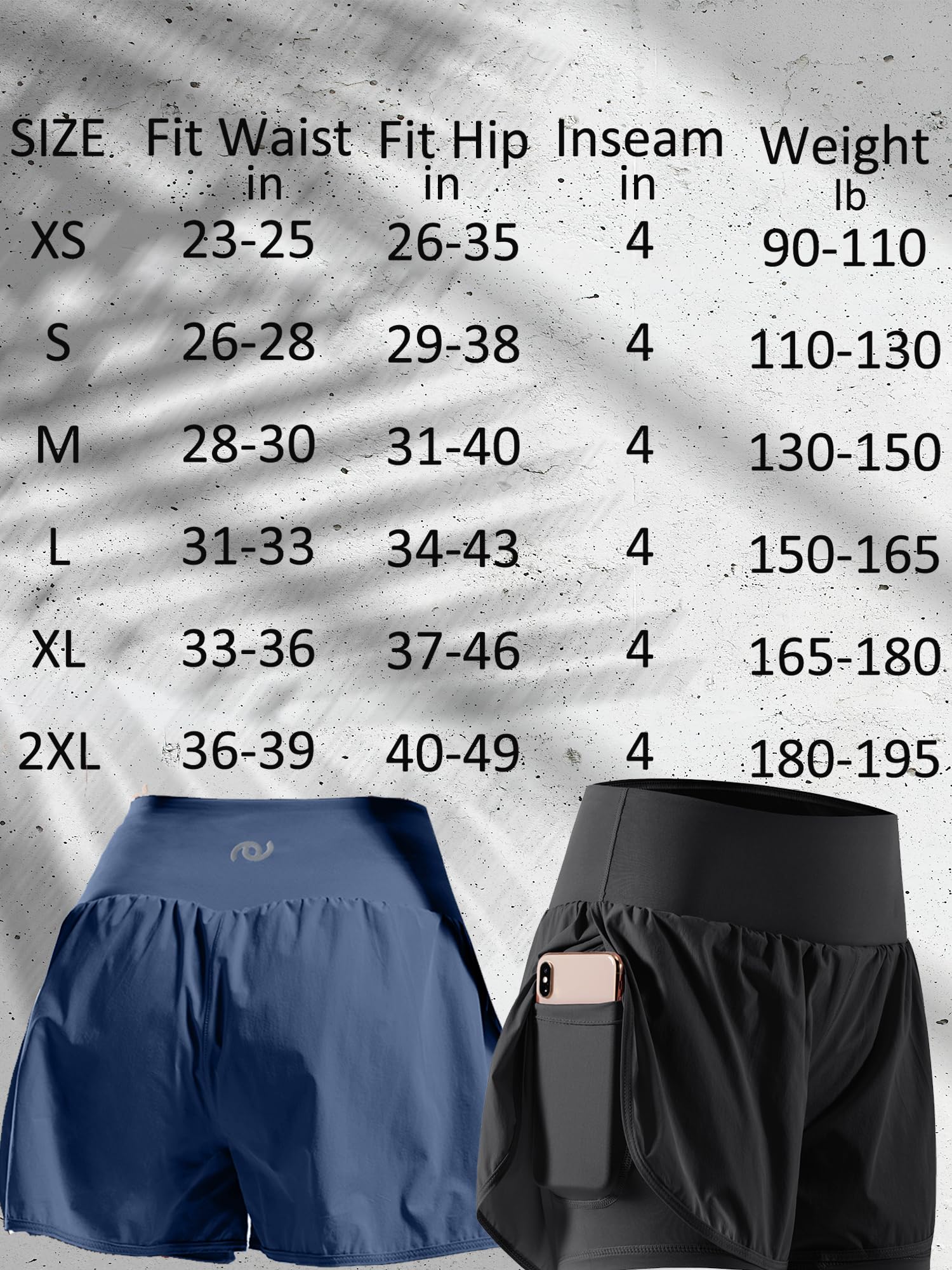 CADMUS 2-in-1 Women's Workout Shorts with Phone Pockets - High Waist Yoga Running Shorts for Gym, Jogging & Active Lifestyle