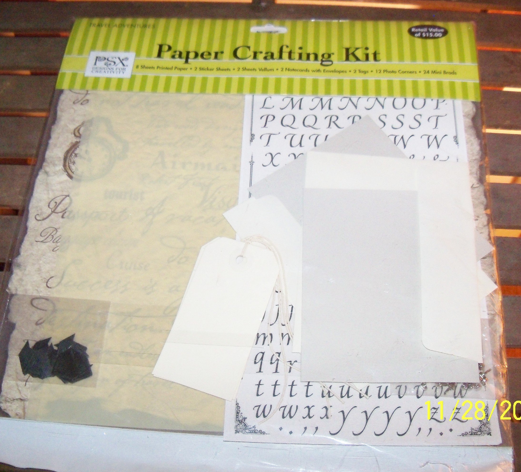 PSX Scrapbooking Paper Crafting Kit - Travel Adventures Scrapbook Supplies for DIY Albums, Journals & Cards - Perfect for Vacation Memories, Travel Scrapbooking & Creative Projects