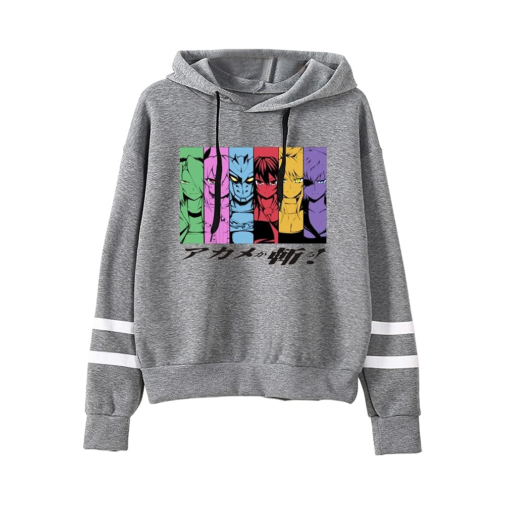Unisex Akame Ga Kill Anime Hoodie - Japanese Manga Sweatshirt for Men & Women | Casual Wear, Cosplay, and Anime Conventions