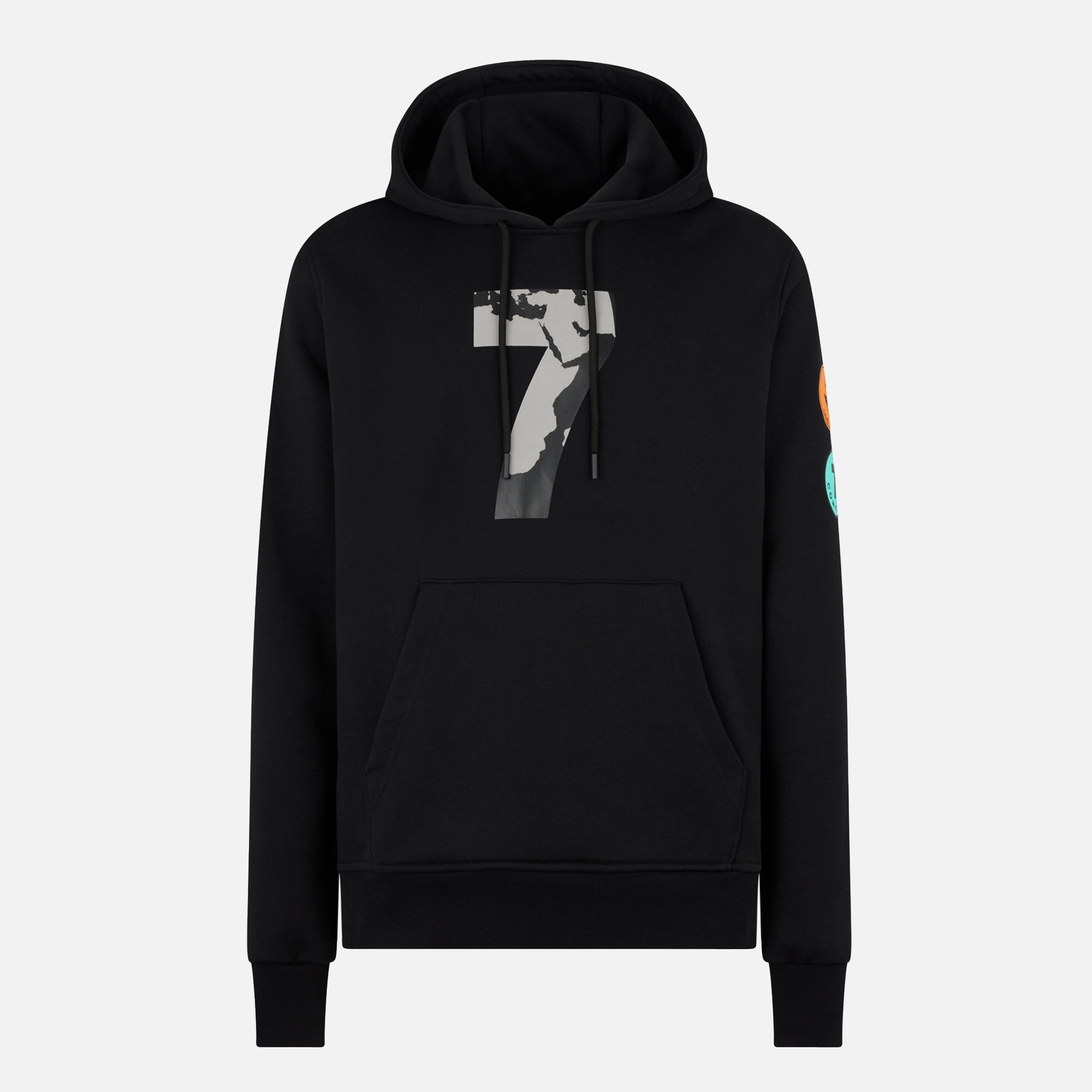 COMPOUND X SAVE THE DUCK 7 Hoodie - Black & Grey | Waterproof Winter Jacket for Outdoor Activities & Urban Style