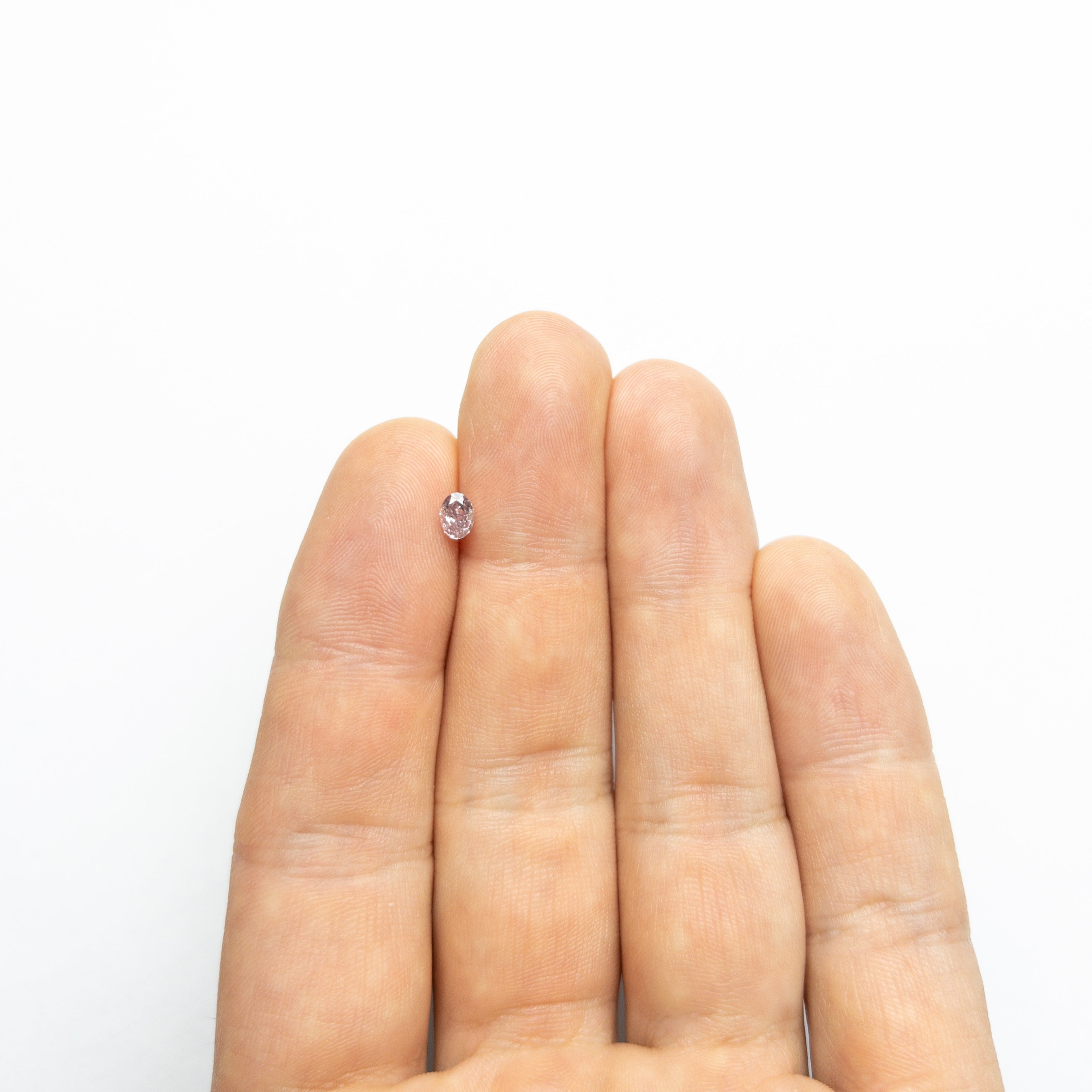0.40ct GIA Certified Fancy Intense Purple Pink Oval Diamond (4.98x3.64x2.68mm) - I1 Clarity for Engagement Rings & Fine Jewelry
