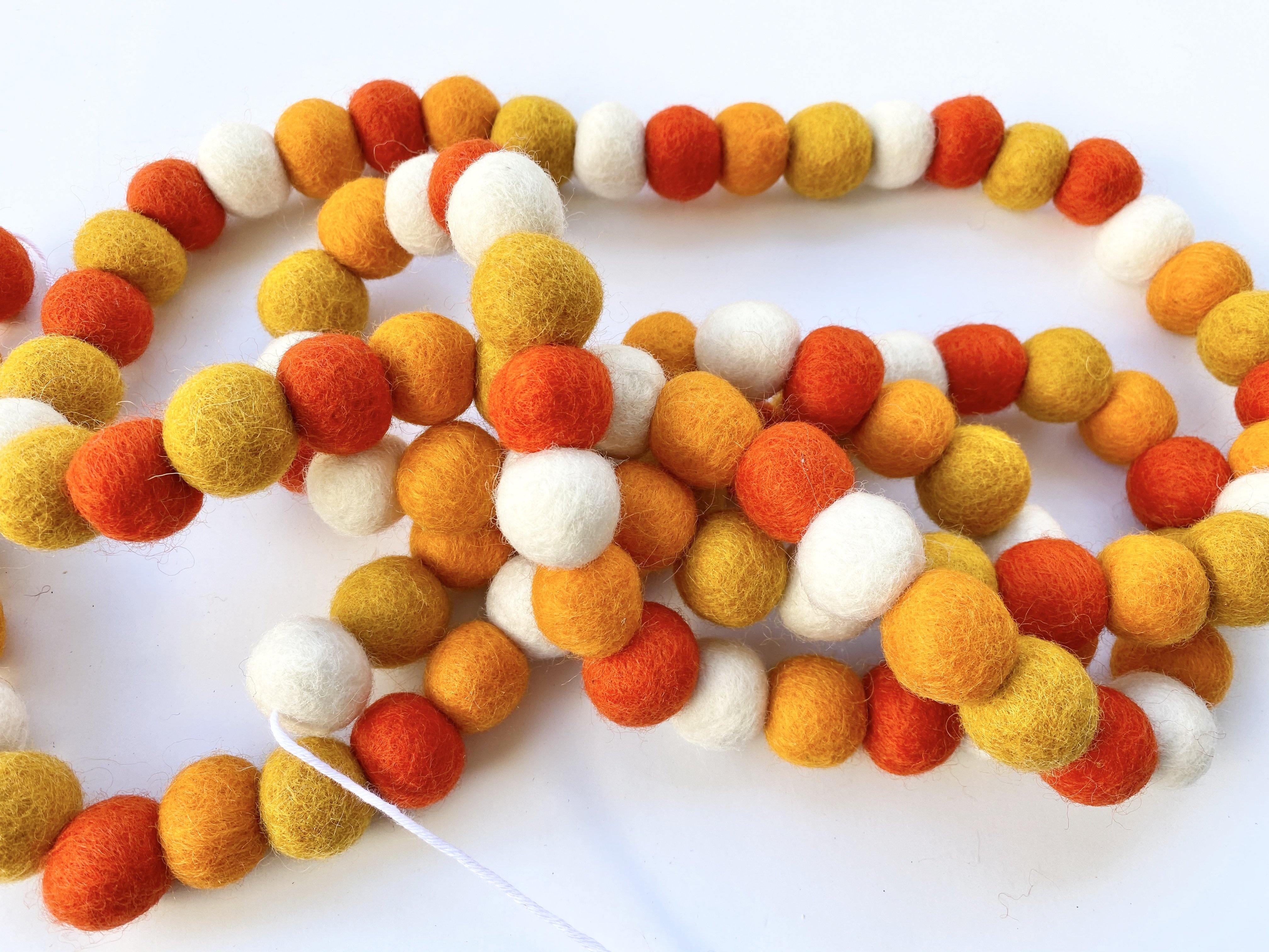 Vibrant Orange Garland Decor - Perfect for Fall, Halloween, and Thanksgiving Party Decorations | Home & Event Decoration