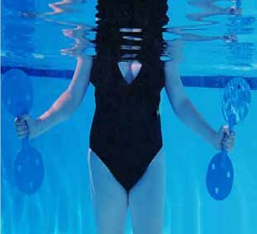 Swim Training Paddles - Set of 2 Yellow Hand Paddles for Swimming Workouts | Improve Stroke Technique & Strength | Perfect for Pool, Open Water & Competitive Swim Training