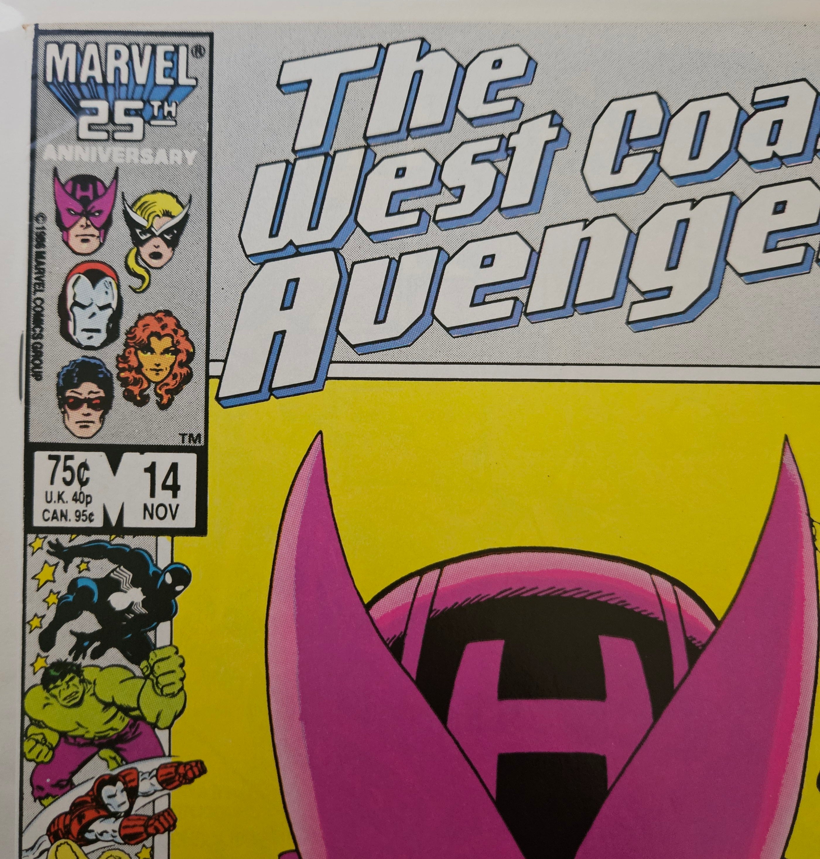 Marvel Comics: The West Coast Avengers #14 (November 1986) - Time Traveling Adventures | Vintage Comic Book Collectible for Marvel Fans & Comic Enthusiasts | Perfect for Display, Gifts & Investment