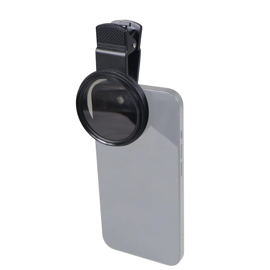 52mm Professional Phone Camera Clip with Macro Lens, CPL & Variable ND Filter - Compatible with All Smartphones - Durable Aluminum Alloy Thread (Includes CPL Filter & Round Hole) - Perfect for Vlogging, Photography & Mobile Filmmaking