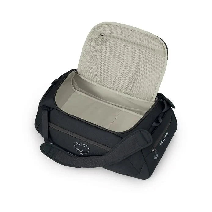Osprey Daylite Duffel 30 - Lightweight Travel Duffel Bag for Hiking, Gym & Weekend Trips - Water-Resistant Carry-On Luggage with Shoulder Strap - Perfect for Outdoor Adventures & Daily Commute