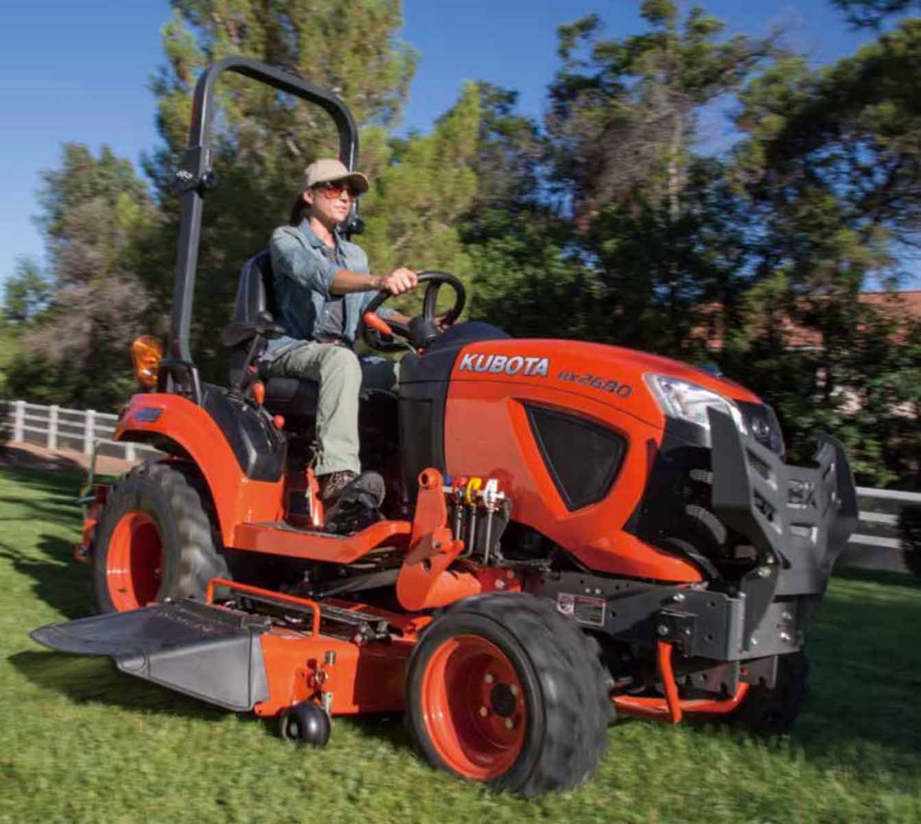 Kubota BX2680 25.5HP Compact Diesel Tractor for Farming, Landscaping & Property Maintenance - Reliable Utility Tractor for Small Farms, Gardens & Estate Work
