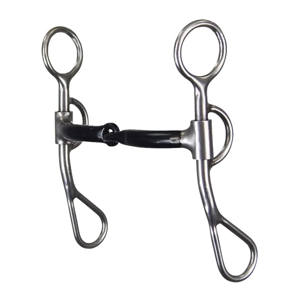 Reinsman Argentine Sweet Iron Snaffle Bit 4-3/4 Inch - Comfortable Horse Training Bit for Western & English Riding, Dressage & Trail Riding