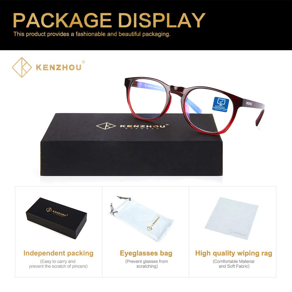 Blue Light Blocking Glasses for Computer Reading - 2 Pack for Men & Women - Perfect for Office & Gaming