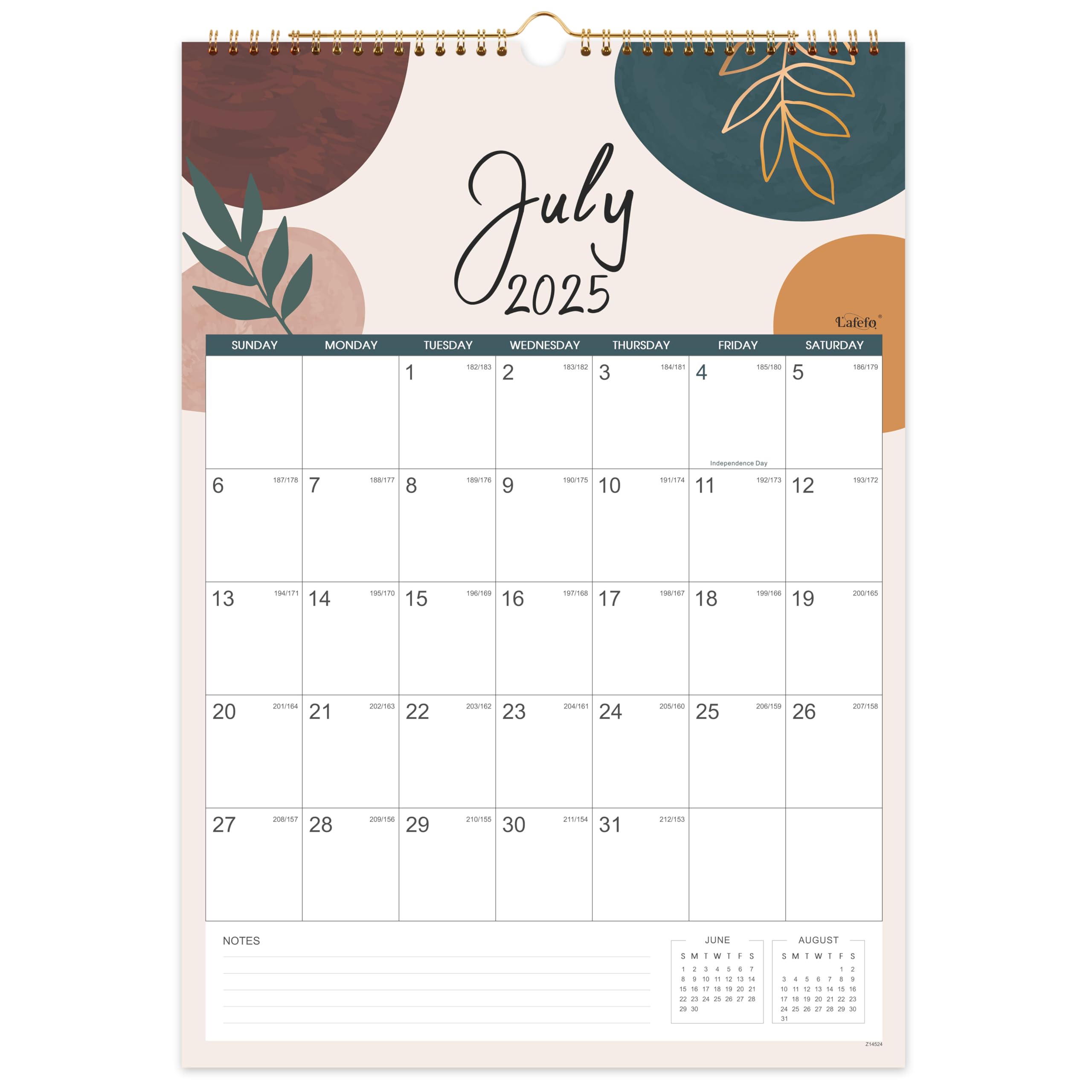 2025-2026 Wall Calendar | 18-Month Planner (July 2025 - December 2026) | 17