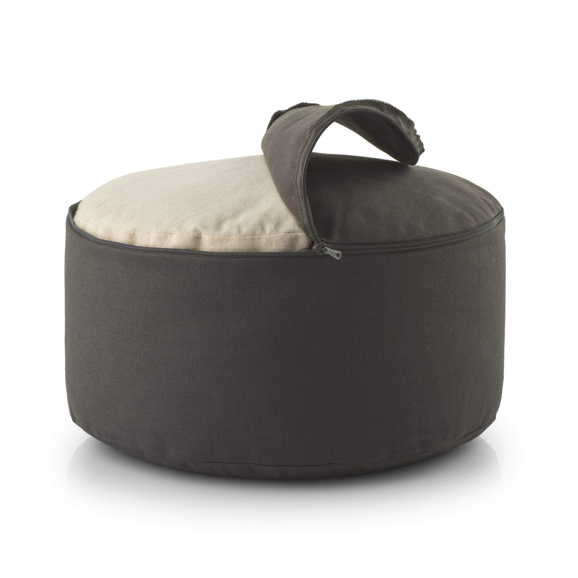 Organic Cotton Zafu Meditation Cushion with Buckwheat Hulls & Removable Washable Cover - Certified Comfort for Yoga, Zen Sitting & Mindfulness Practice at Home or Studio