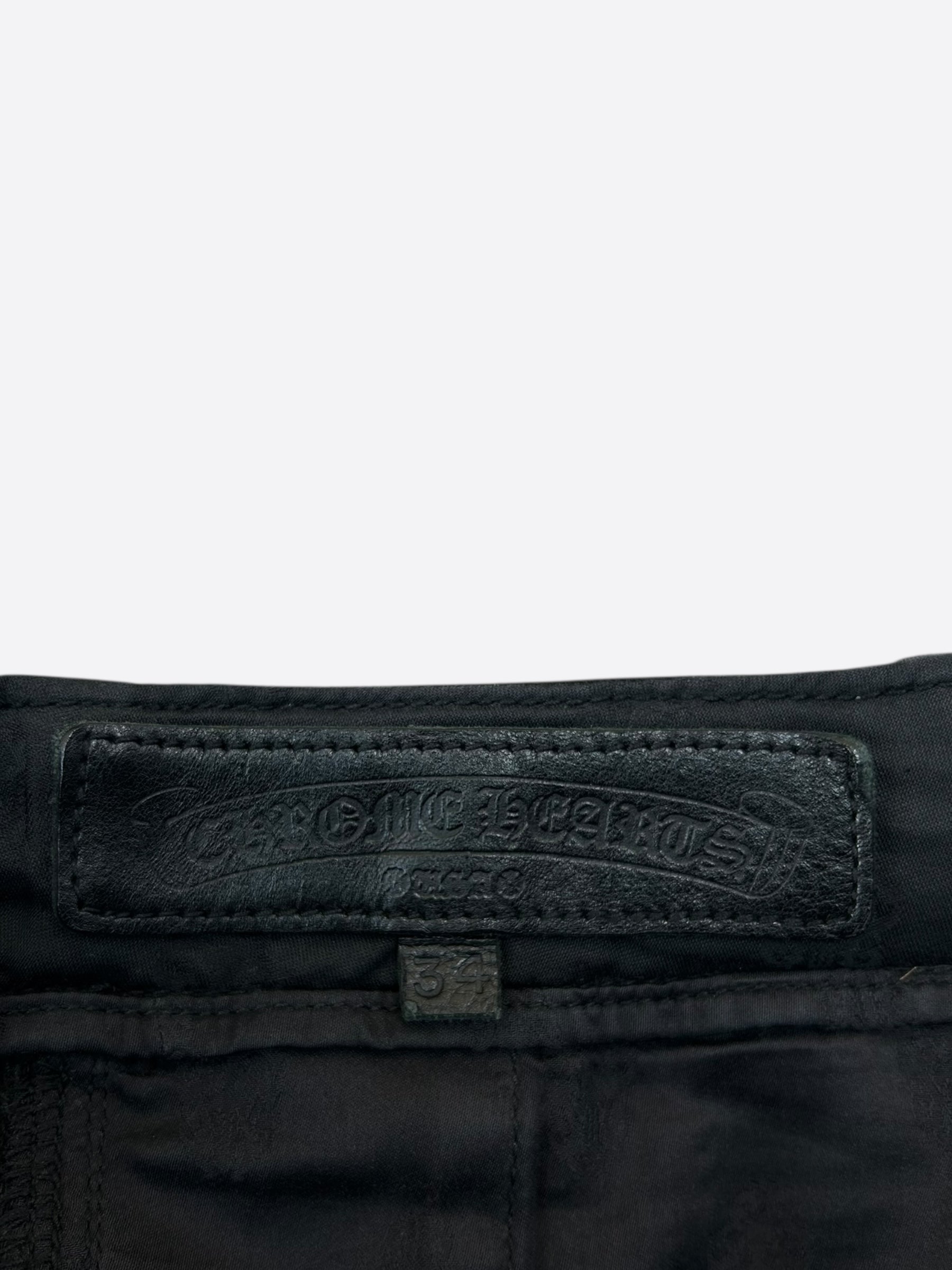 Chrome Hearts Black Cargo Pants for Men - Stylish Military Tactical Pants with Multiple Pockets | Perfect for Streetwear, Hip Hop Fashion & Outdoor Activities