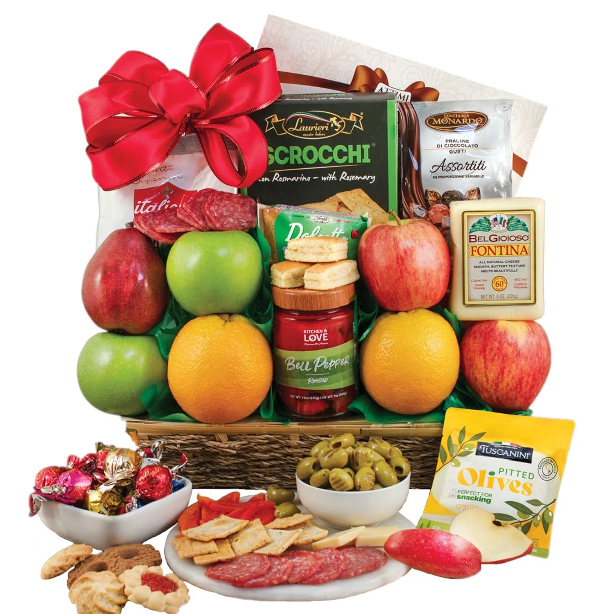 Premium Firenze Fruit Gift Basket - Fresh & Delicious Assorted Fruits - Perfect for Holidays, Birthdays & Corporate Gifts