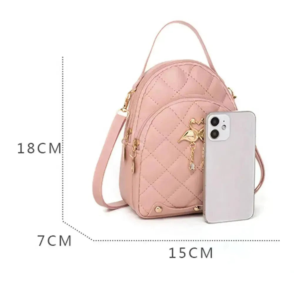 Stylish Ins Swan Embroidery Backpack for Women - Trendy Fashion School Bag for College, Travel & Daily Use
