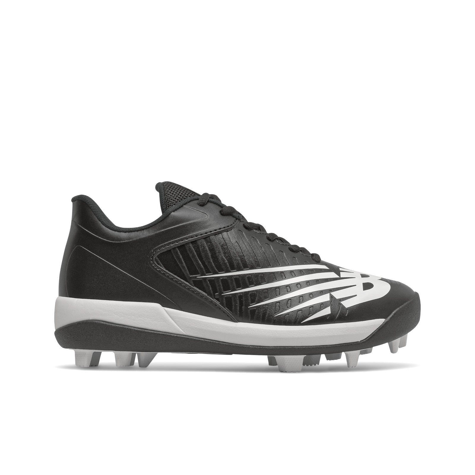 New Balance 4040v6 Black Youth Baseball Cleats - Lightweight Molded Cleats for Kids & Youth Baseball Players - Perfect for Little League Games & Field Training