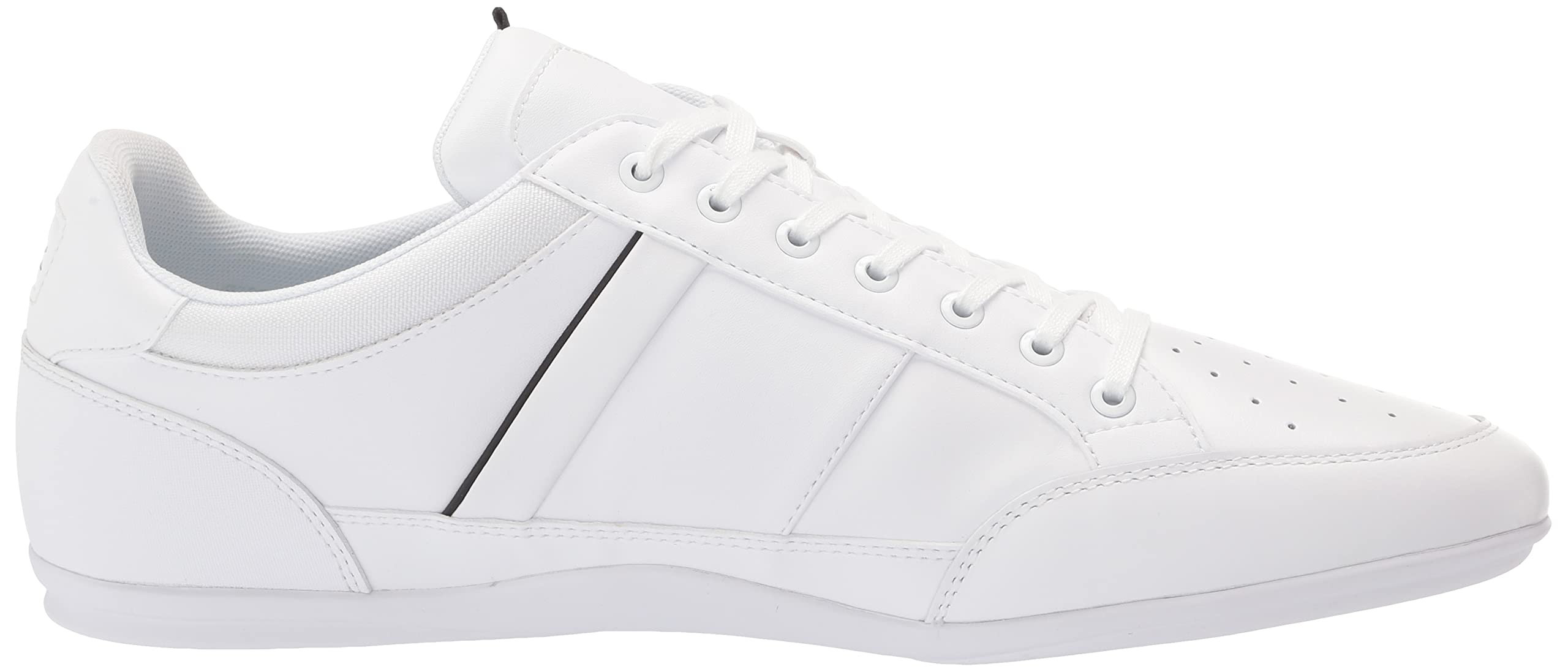 Lacoste Men's Chaymon Sneakers - Classic White Leather Casual Shoes for Men | Comfortable Walking & Fashion Sneakers for Everyday Wear, Work, and Travel