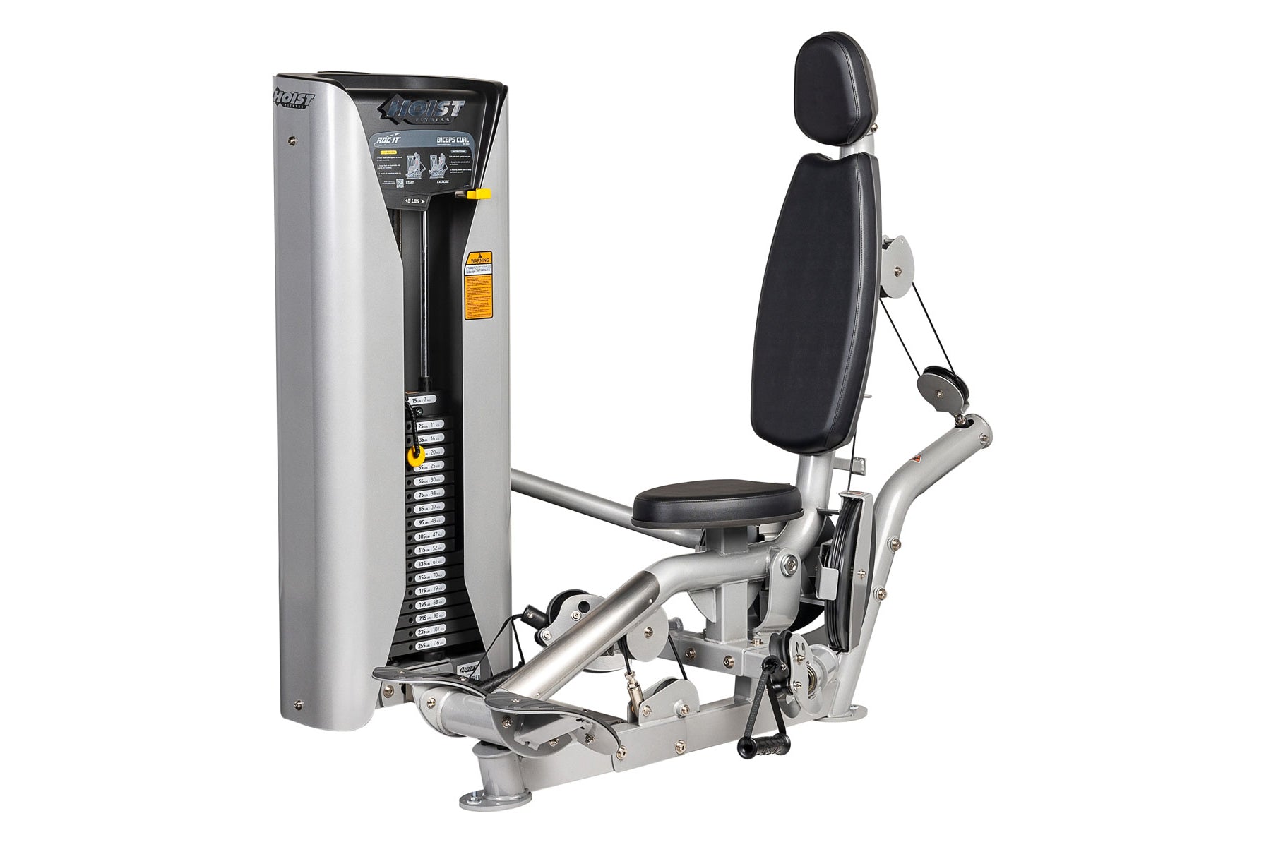 Hoist ROC IT Biceps Curl Machine (RS 2102) - Professional Gym Equipment for Arm Workouts - Perfect for Home & Commercial Gyms