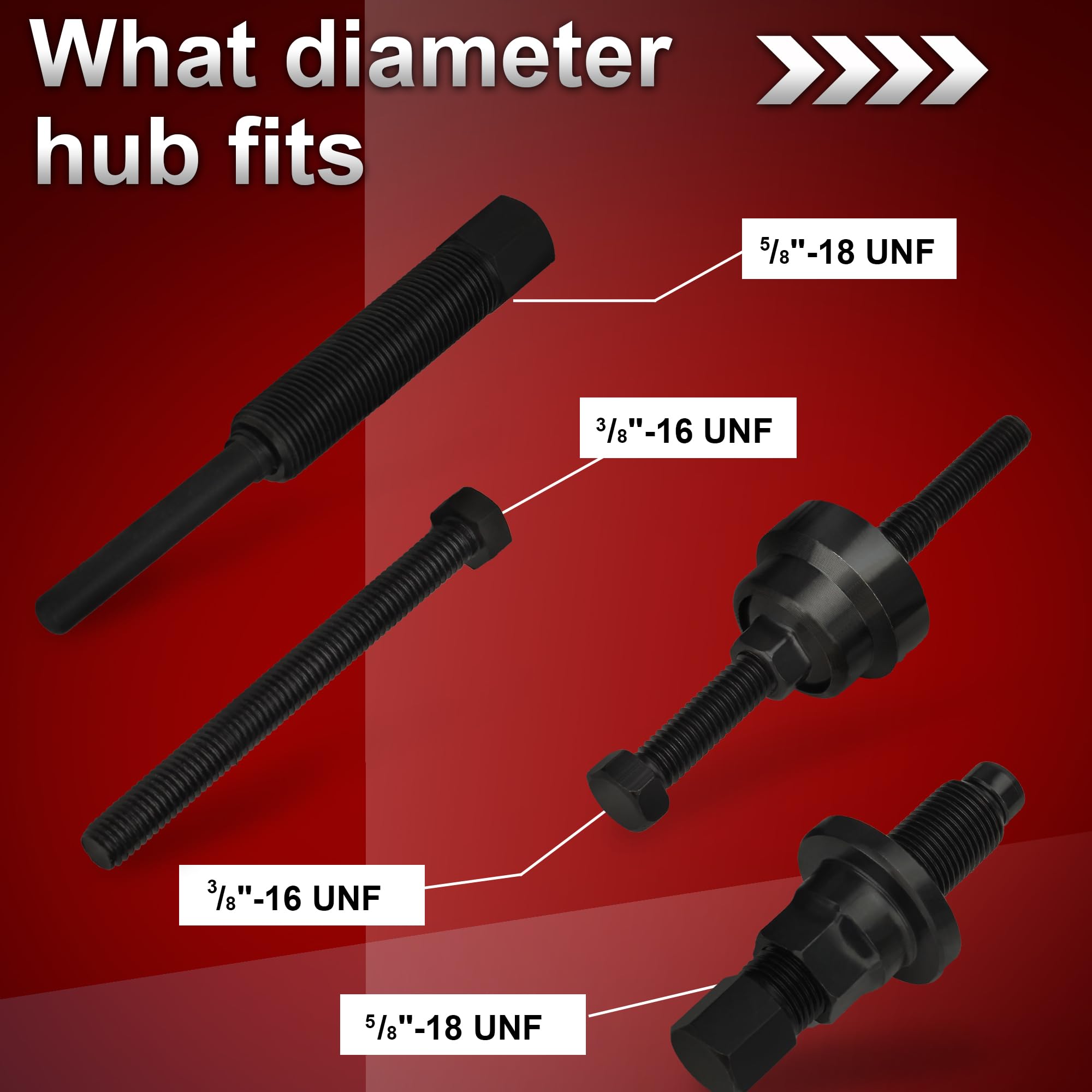 Power Steering Pulley Puller and Installer Tool - Compatible with Ford, GM, VW, Chrysler Vehicles - Professional Automotive Repair Tool for Power Steering Pump Pulley Removal and Installation - Perfect for DIY Mechanics and Professional Auto Shops
