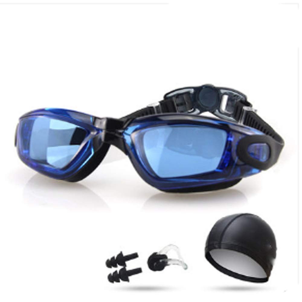 KAPOHU Anti-Fog Swimming Goggles for Adults with Prescription Lenses (500 Degree) - UV Protection, Waterproof Silicone Swim Goggles for Men & Women - Perfect for Myopia, Pool, Beach & Water Sports