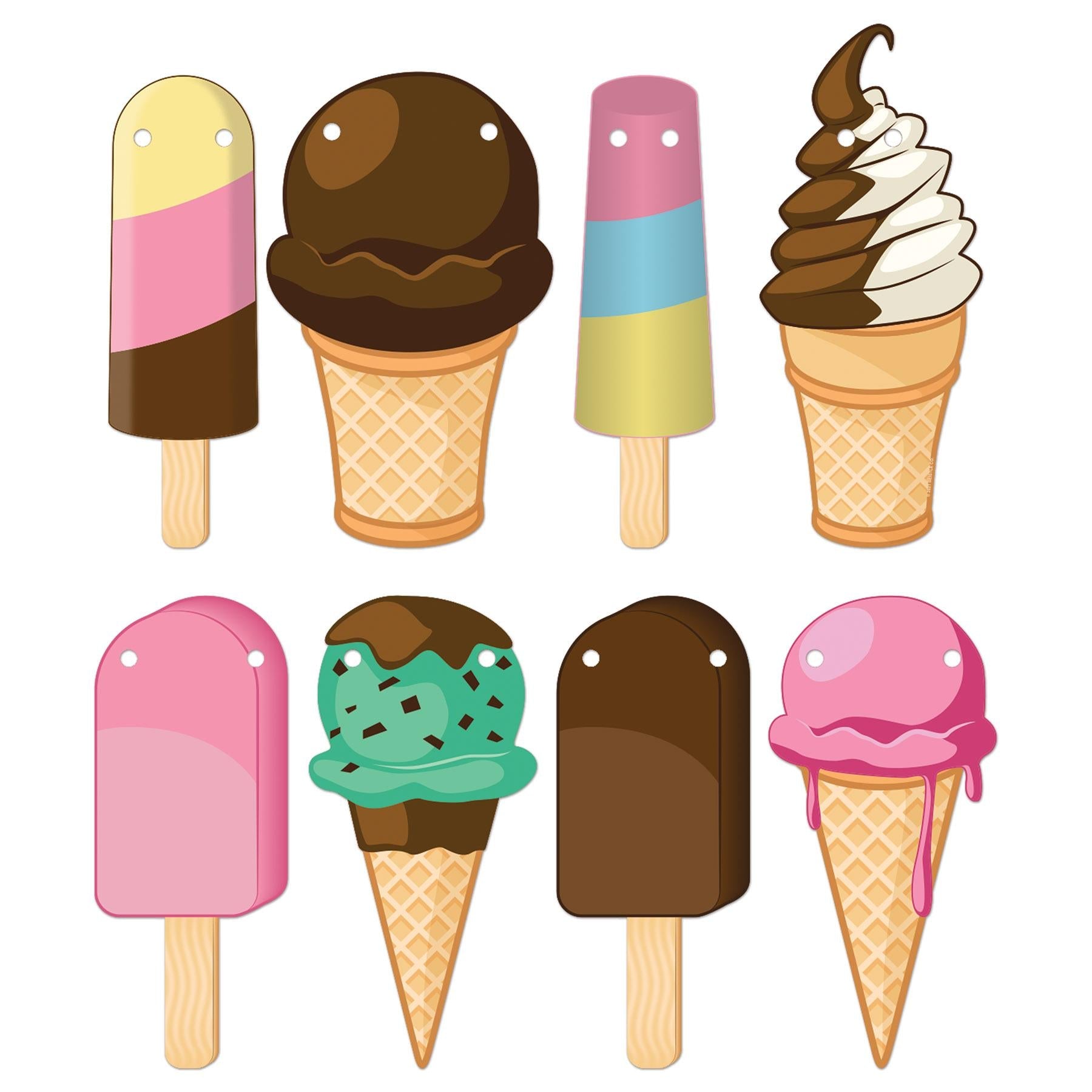 12 Pack Beistle Ice Cream Party Streamers - Colorful Decorations for Birthday, Baby Shower & Summer Celebrations - Perfect for Indoor & Outdoor Events