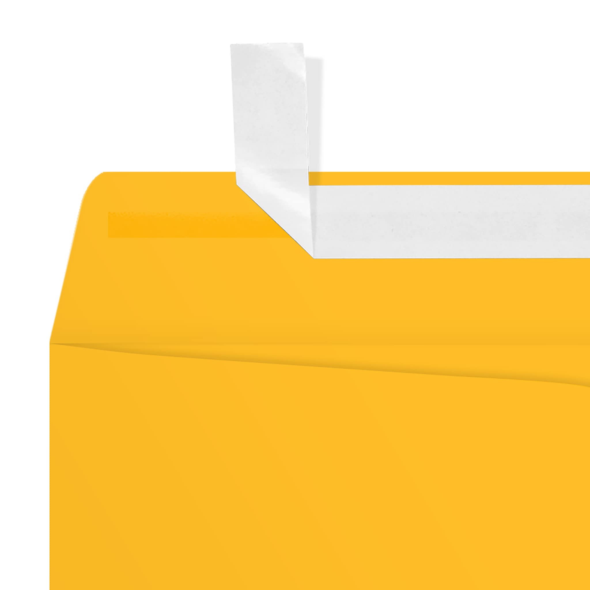 LUXPaper 9 x 12 Open End Envelopes - Peel & Press Seal, Sunflower Yellow, 80lb Text Weight (Pack of 1,000) | Perfect for Business Mailings, Wedding Invitations & Office Correspondence