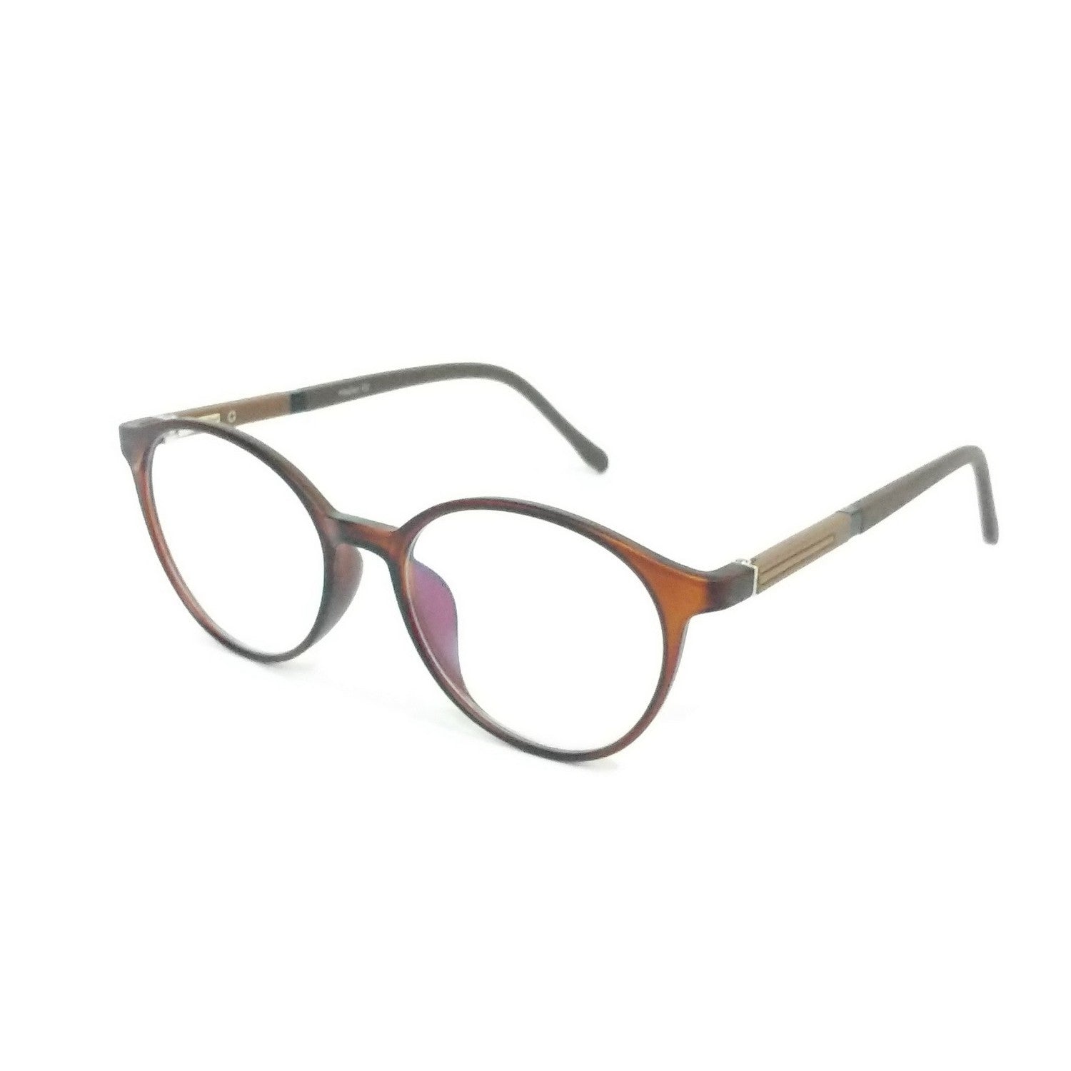 Blue Light Blocking Glasses for Men & Women – Stylish Round Frame Computer Glasses with Anti-UV Protection | Lightweight Eyewear for Office Work, Gaming & Digital Screen Use (Model 66002)