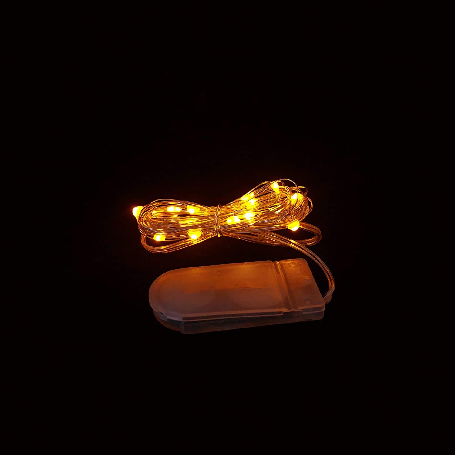 Micro LED Fairy Lights - 6 Strings (3 Packs of 2) Orange Warm White Battery Operated Twinkle Lights for Bedroom, Wedding, Party, Christmas Tree & Home Decor